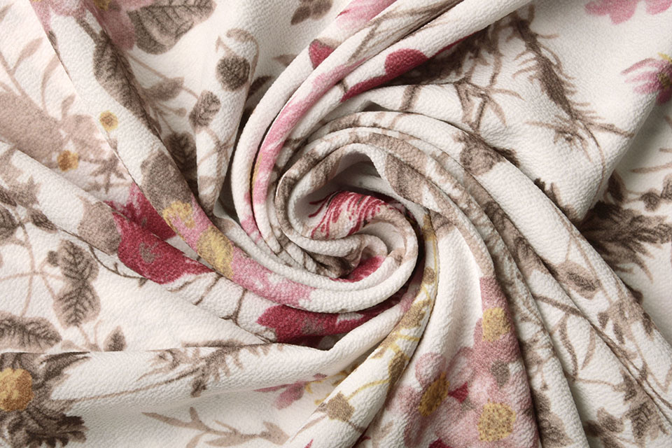 Crepe Bedrukt Marianne Roze