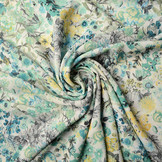 Crepe Printed Philou Green
