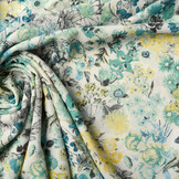 Crepe Printed Philou Green