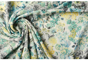 Crepe Printed Philou Green