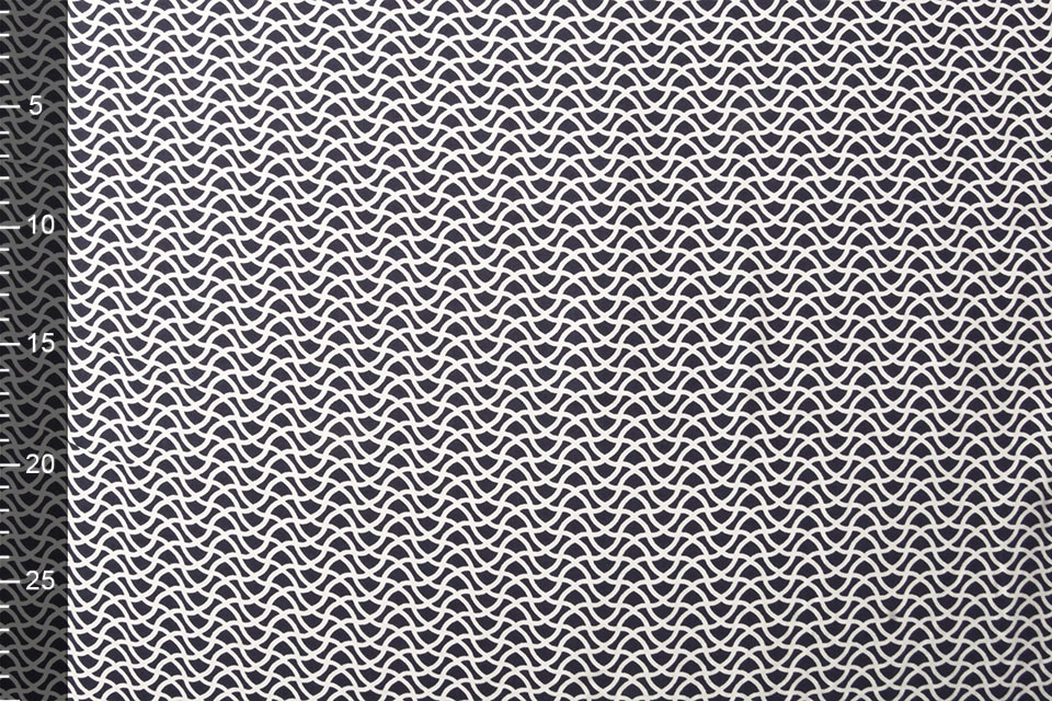 Poplin Viscose Mizani Marine Blauw