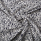 Poplin Viscose Ranuncolo Navy Blue