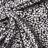 Poplin Viscose Ranuncolo Navy Blue