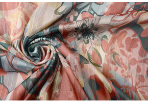 Chiffon Satin Lurex Kimuli