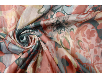 Chiffon Satin Lurex Kimuli