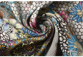 Chiffon Satin Lurex Madu