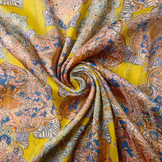 Chiffon Satin Lurex Timur Geel