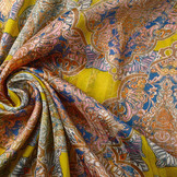 Chiffon Satin Lurex Timur Gelb