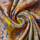 Chiffon Satin Lurex Timur Geel