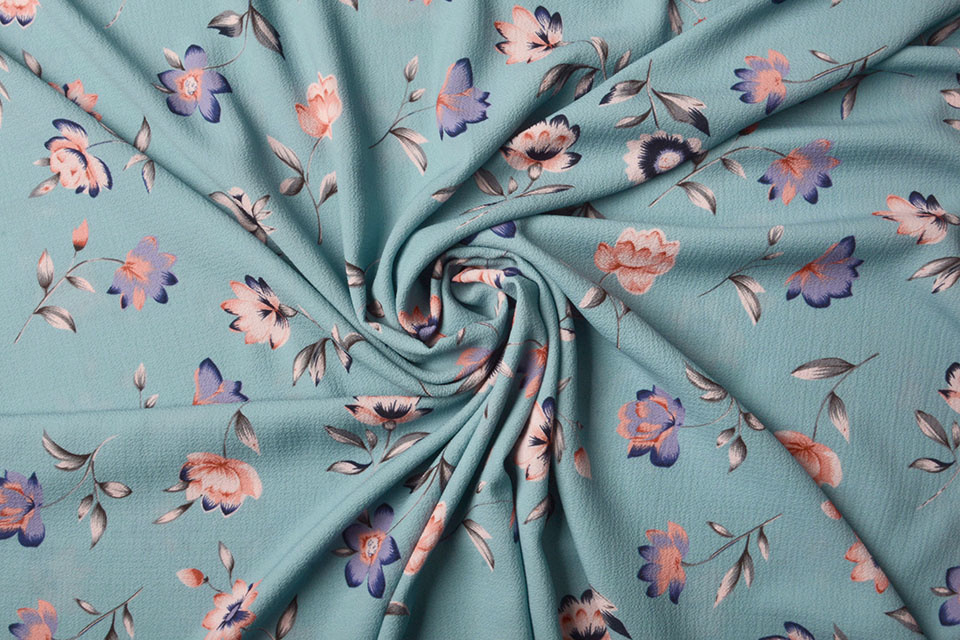 Crepe Bedrukt Linde Jeans