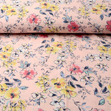Crepe Bedrukt Fabiola Roze