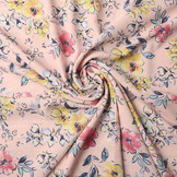 Crepe Bedrukt Fabiola Roze