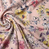 Crepe Bedrukt Fabiola Roze