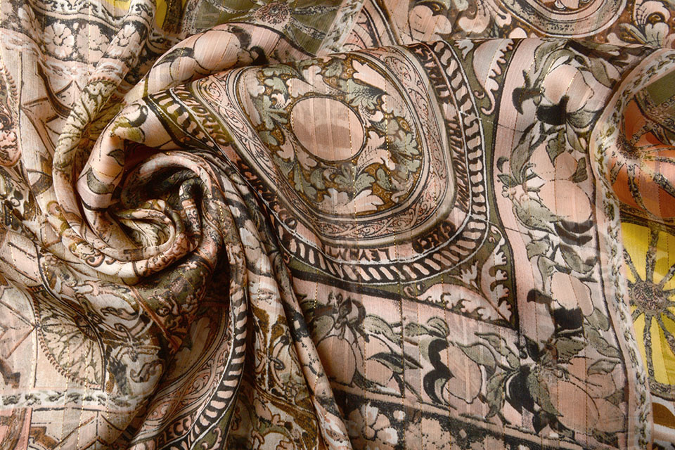 Chiffon Satin Lurex Marsho Multi 2