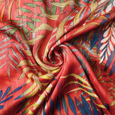 Chiffon Satin Lurex Zaridana Rood