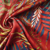 Chiffon Satin Lurex Zaridana Rood