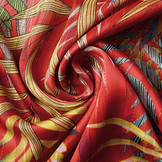 Chiffon Satin Lurex Zaridana Red