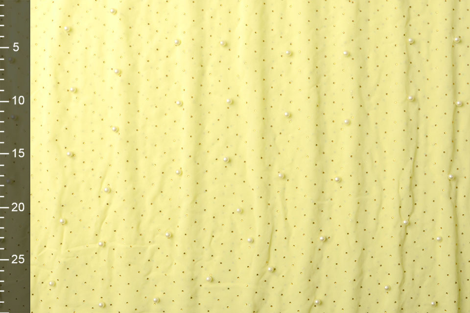 Hi Multi Chiffon Parel Pastel Geel