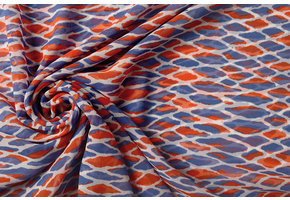 Chiffon Kasa Rot Blau