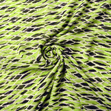 Chiffon Kasa Limettengrün Schwarz