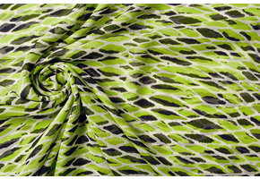 Chiffon Kasa Lime Zwart