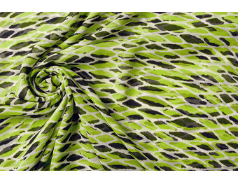 Chiffon Kasa Lime Black