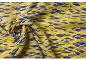 Chiffon Kasa Yellow Blue