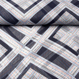 Crêpe Chiffon Layini Marine Blauw