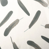 Chiffon Tinsiva Federn Off-White