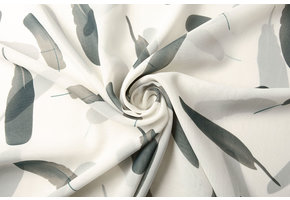 Chiffon Tinsiva Federn Off-White