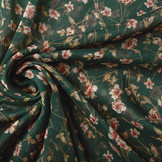 Crêpe Chiffon Kijani Flaschengrün