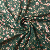 Crêpe Chiffon Kijani Flaschengrün