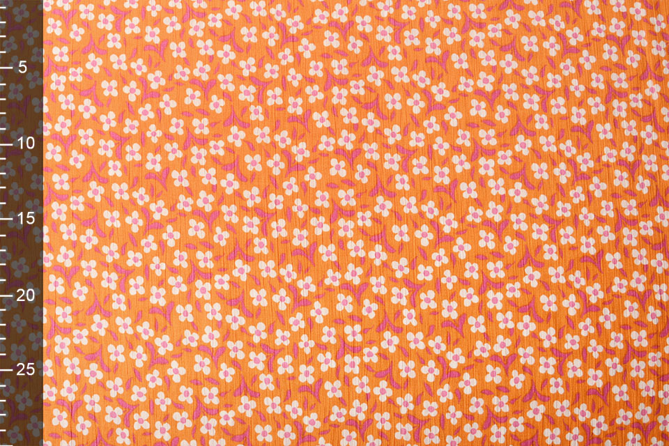 Viscose Crepe Izora Oranje Roze