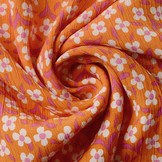 Viscose Crepe Izora Oranje Roze