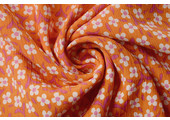 Viscose Crepe Izora Orange Pink