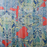 Chiffon Satin Lurex Timur Rot