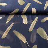 Chiffon Tinsiva Feather Navy Blue
