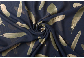 Chiffon Tinsiva Veren Marine Blauw