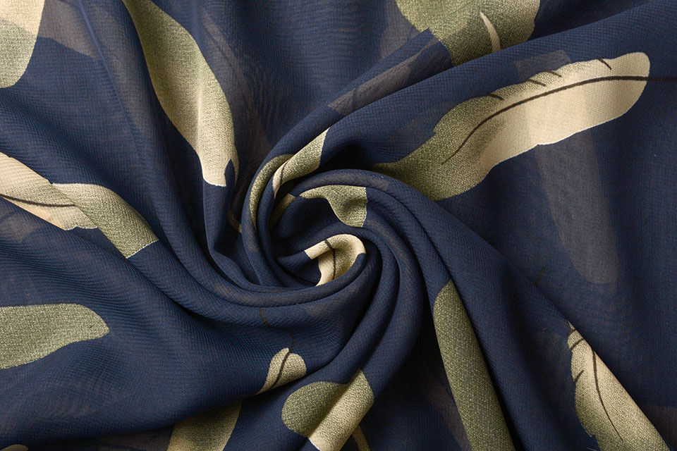 Chiffon Tinsiva Veren Marine Blauw