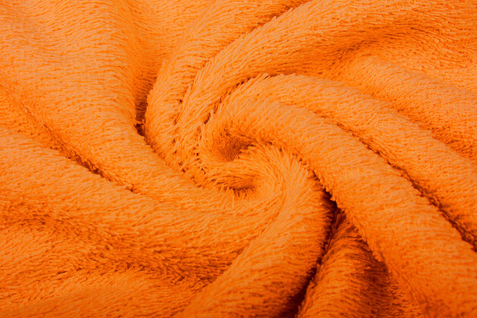 Terry Cloth Orange - YES Fabrics