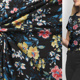 Crepe Printed Fabiola Black