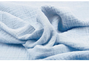 Double Gauze Fabric Powder Blue