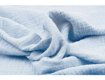 Double Gauze Fabric Powder Blue