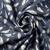 Bedrukte Jeans Veren Donker Blauw