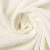 Broderie Katoen Jet Creme