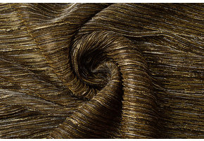Lurex Plissée Gold Silber