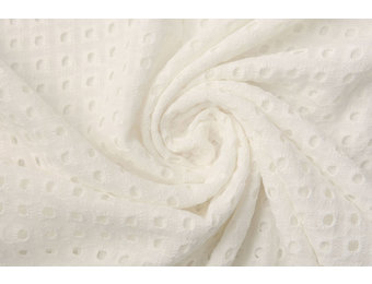 Broderie Katoen Liv Creme