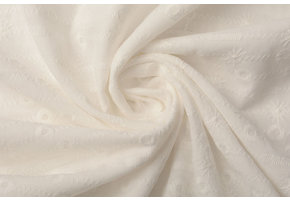 Broderie Katoen Eva Creme