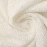 Broderie Katoen Lauren Creme