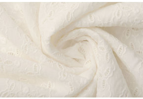 Embroidery Cotton Lauren Creme